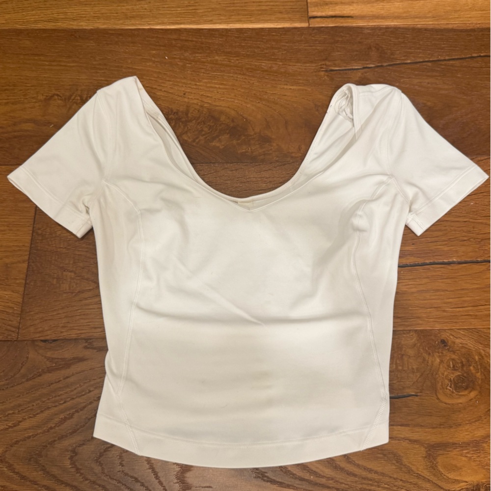 White Lululemon Workout Top